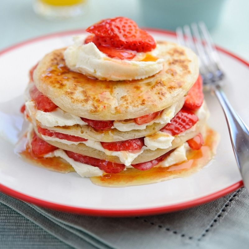 Strawberry Scotch Pancakes