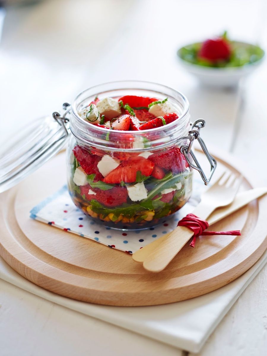 BerryWorld Strawberry Kilner Jar Salad. 