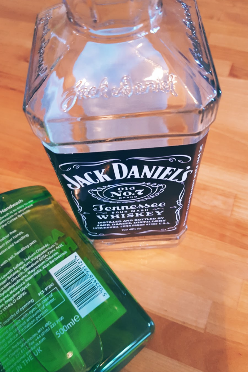 Recycled Jack Daniels Bottle Into A Soap Claire Justine