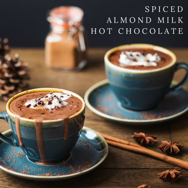 Spiced Almond Milk Hot Chocolate Claire Justine