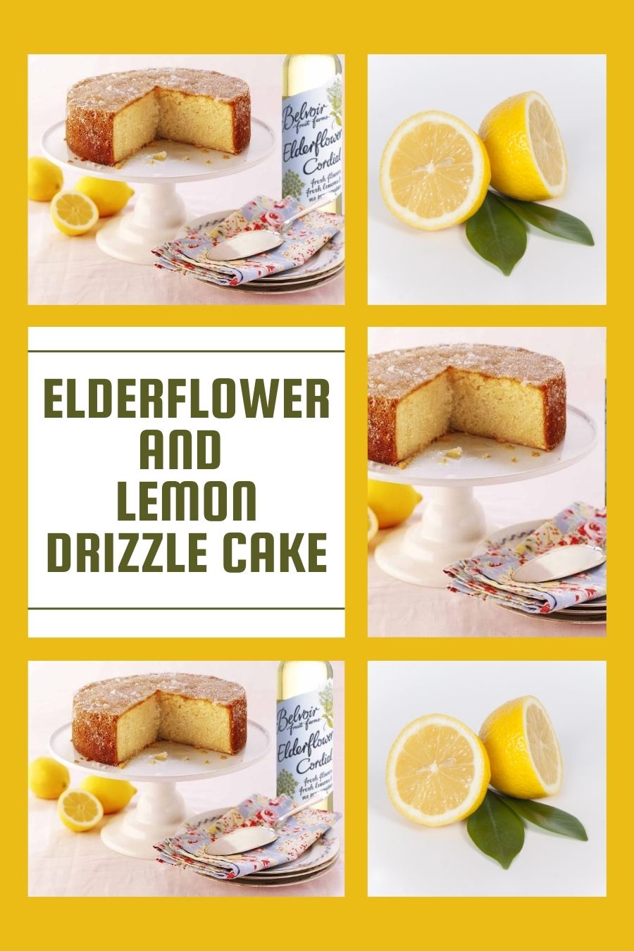 Elderflower And Lemon Drizzle Cake