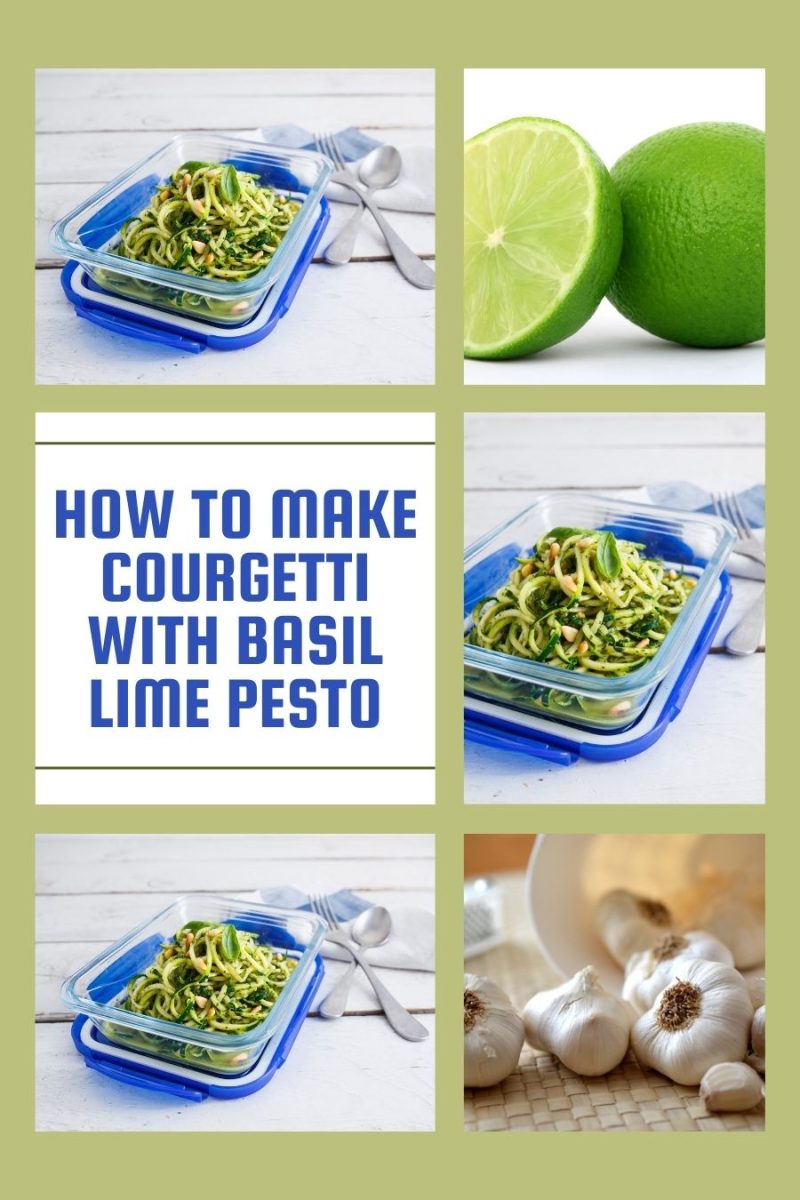 Courgetti With Basil Lime Pesto Recipe To Try Claire Justine
