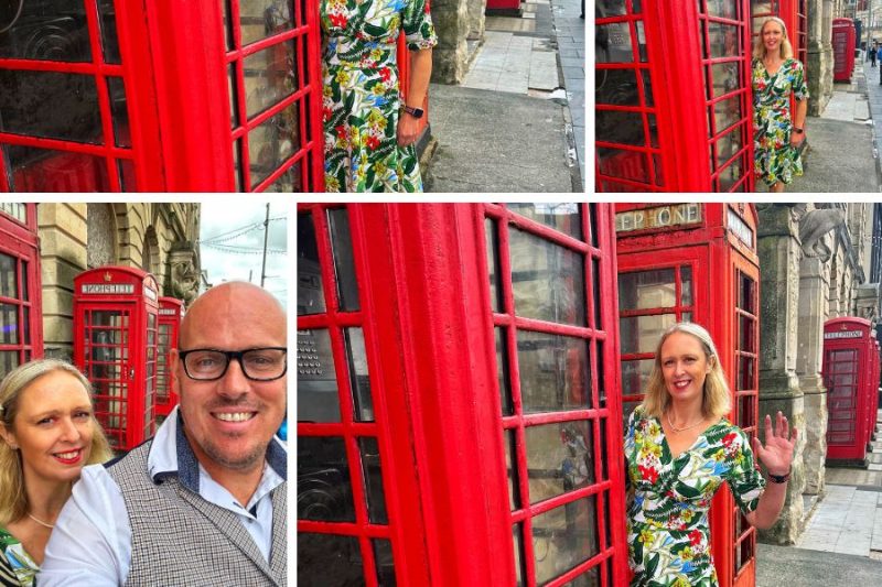 Telephone Boxes In Blackpool And A Swing Dress