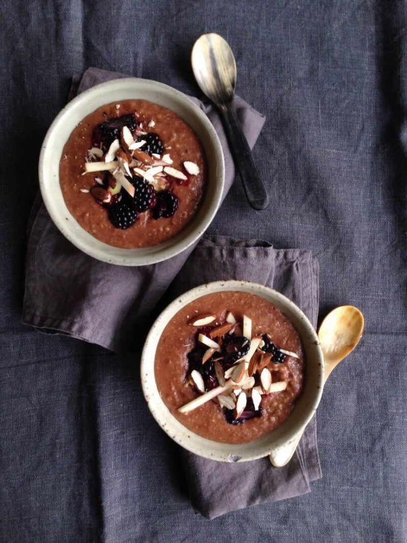 Blackberry And Cacao Porridge A Cosy Morning Delight