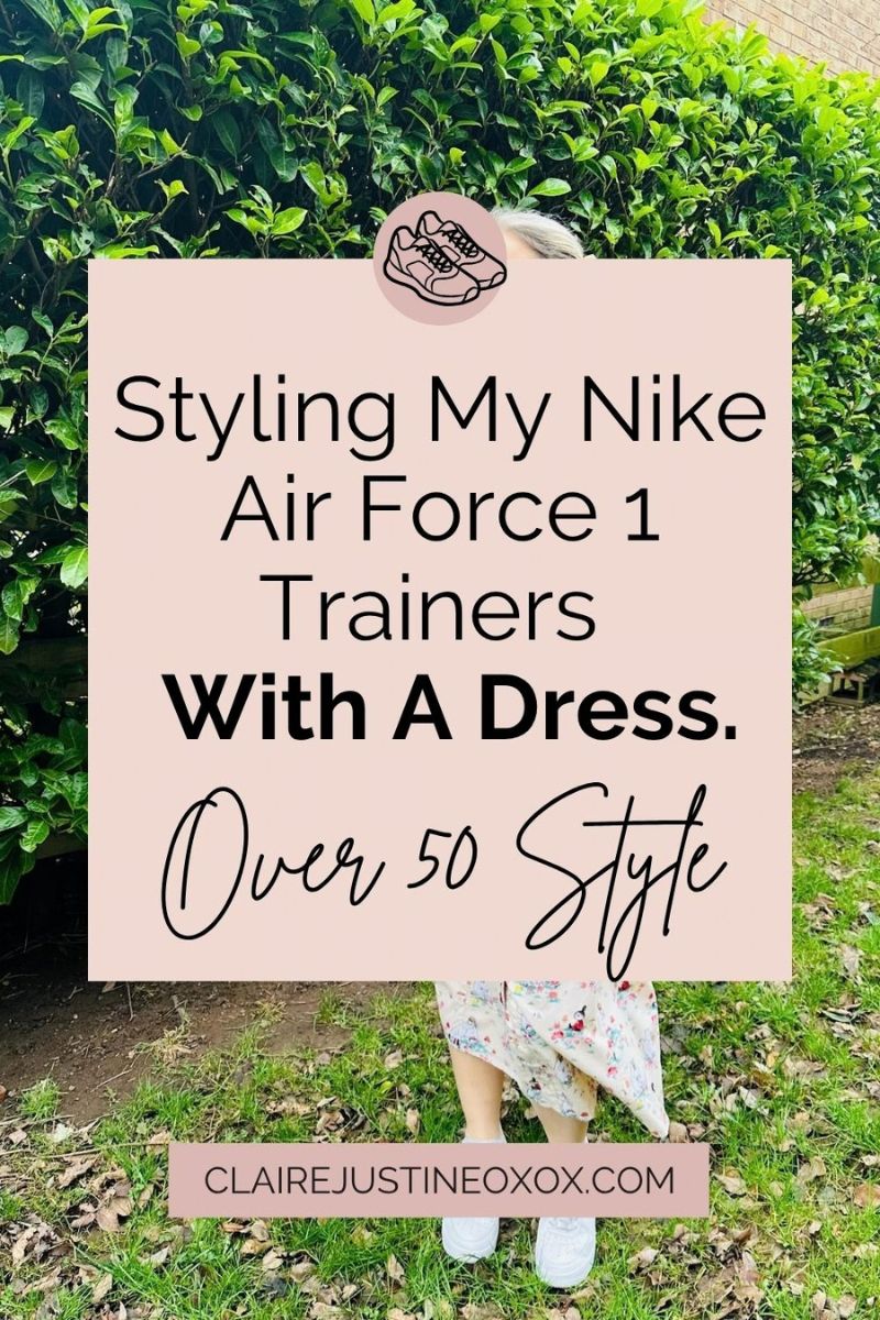 Styling My Nike Air Force 1 Trainers With A Dress Styling My Nike Air Force 1 Trainers With A Dress