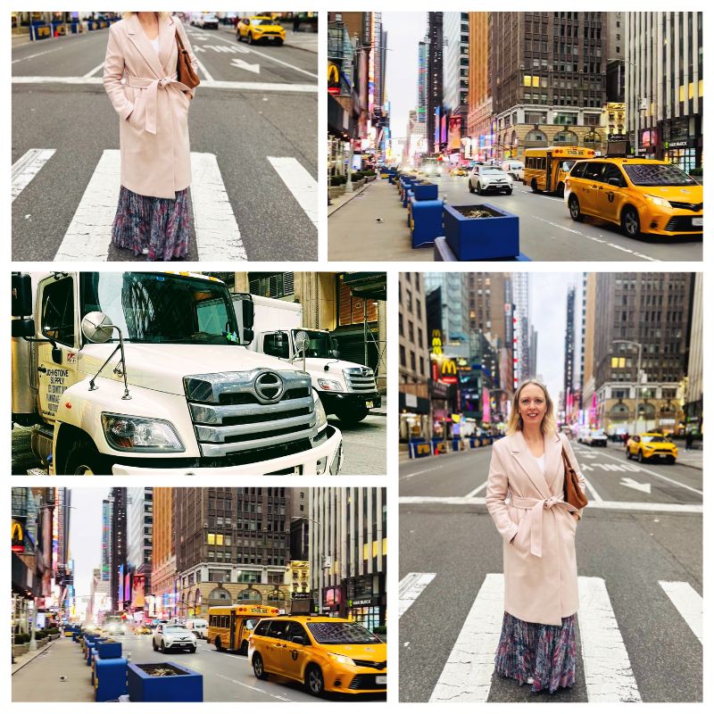 Styling A Long Pink Coat And Maxi Skirt