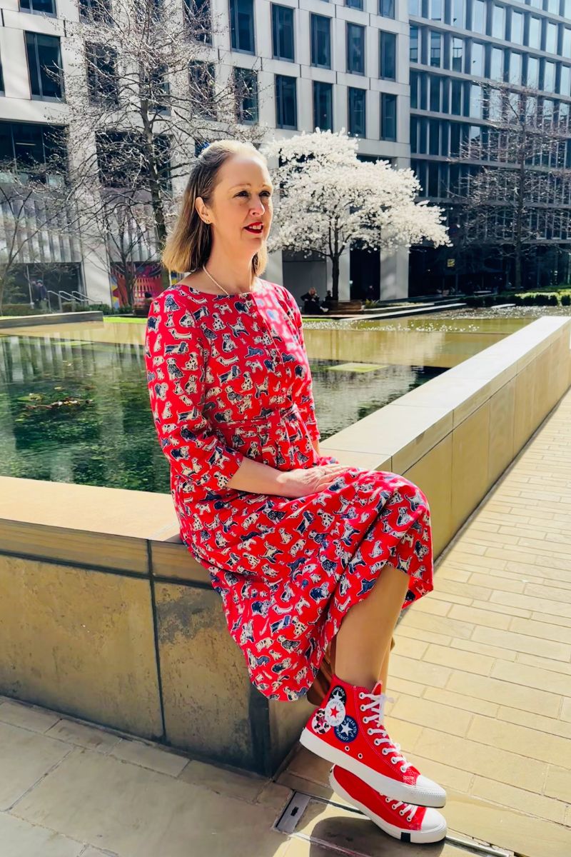How To Style A Red Maxi Dress For A Day In London