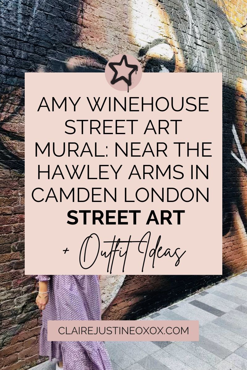 Amy Winehouse street art mural near The Hawley Arms in Camden London Amy Winehouse street art mural near The Hawley Arms in Camden London