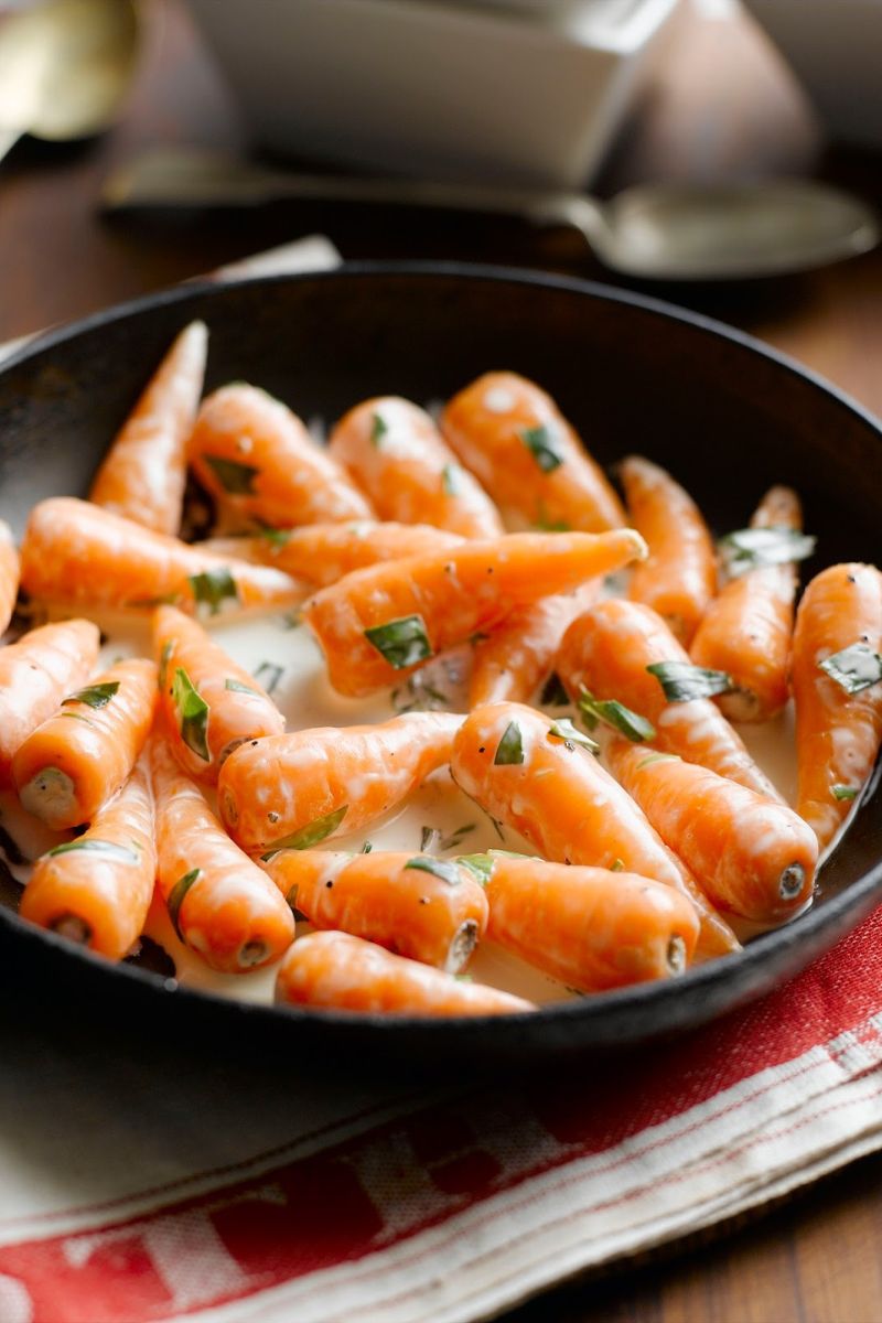 A Quick Creamy Chantenay With Tarragon Recipe