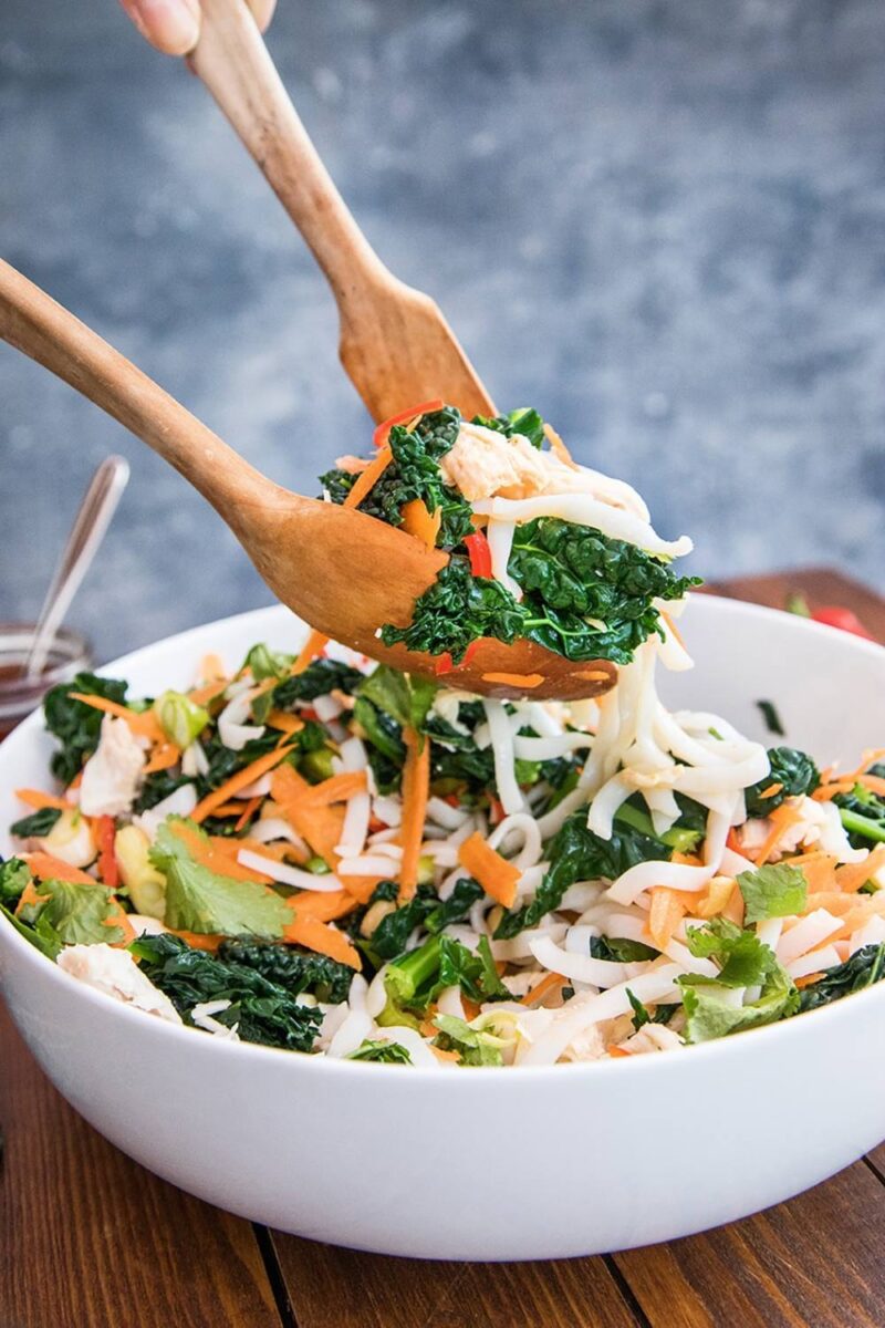 Asian Rice Noodle And Cavolo Nero Salad