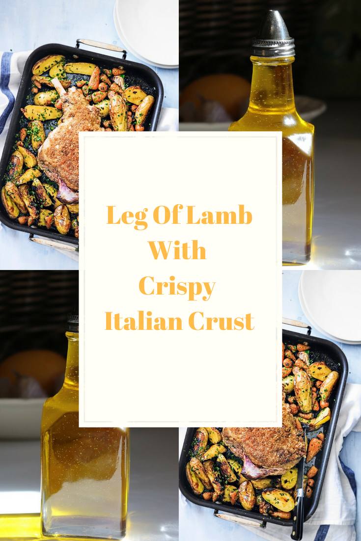 Leg Of Lamb With Crispy Italian Crust: