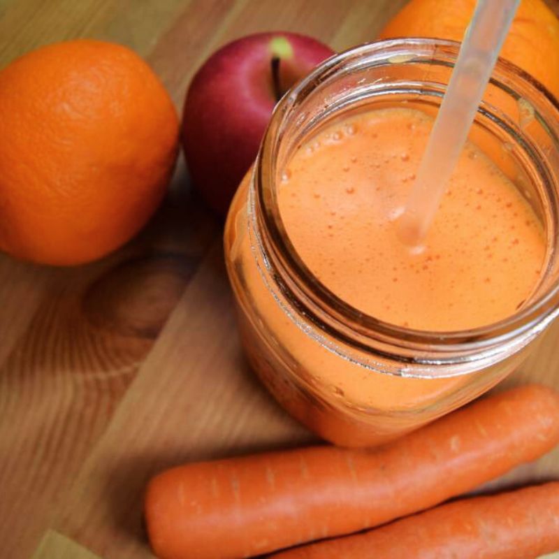 Orange, Apple, And Carrot Juice: