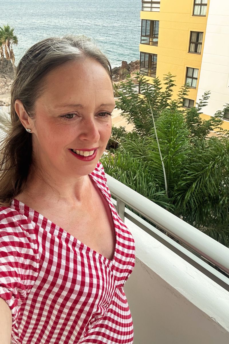 How I Styled A Red And White Gingham Dress With Dr. Martens Sandals In My 50s How I Styled A Red And White Gingham Dress With Dr. Martens Sandals In My 50s