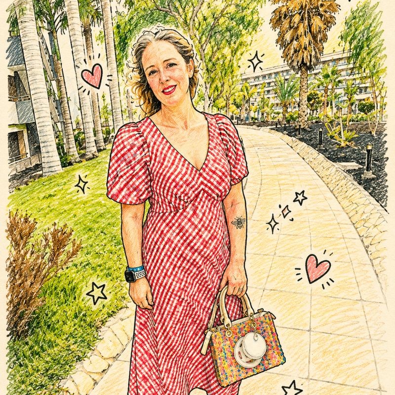 How I Styled A Red And White Gingham Dress With Dr. Martens Sandals In My 50s Dr. Martens Sandals In My 50s