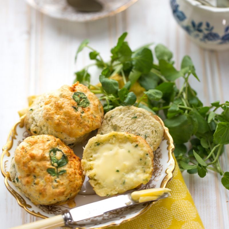 Watercress And Cheese Scones: Afternoon Tea Recipe