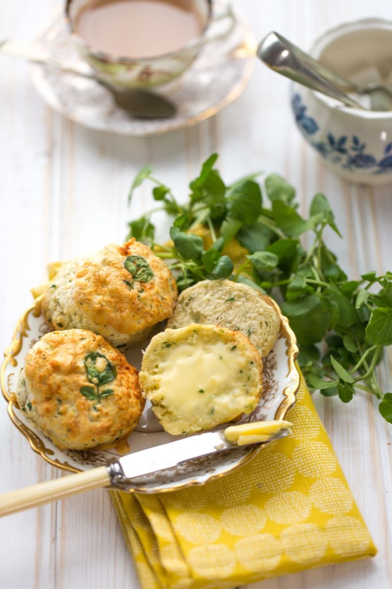 Watercress And Cheese Scones: Afternoon Tea Recipe