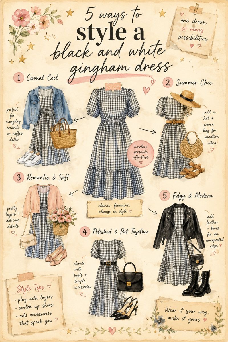 How To Wear A Gingham Dress Over 50 With Confidence