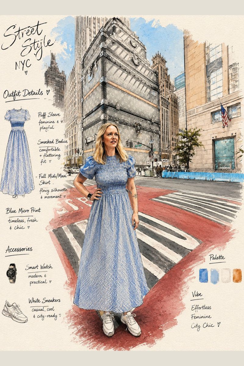 A Blue Gingham Maxi Dress From Primark Over 50 Over 50