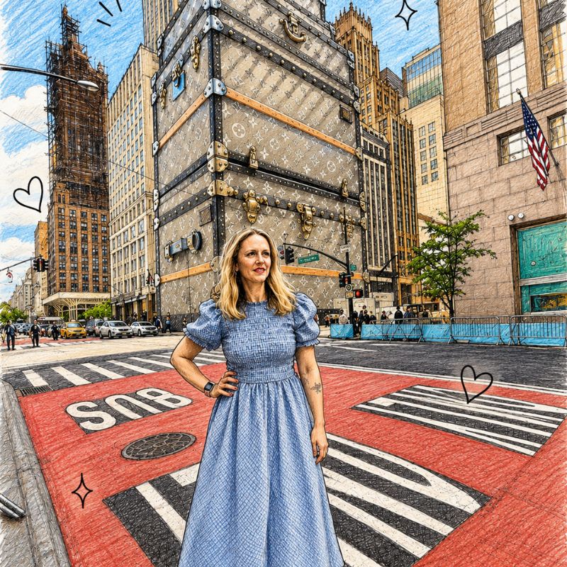 How I Styled A Blue Gingham Maxi Dress From Primark Over 50