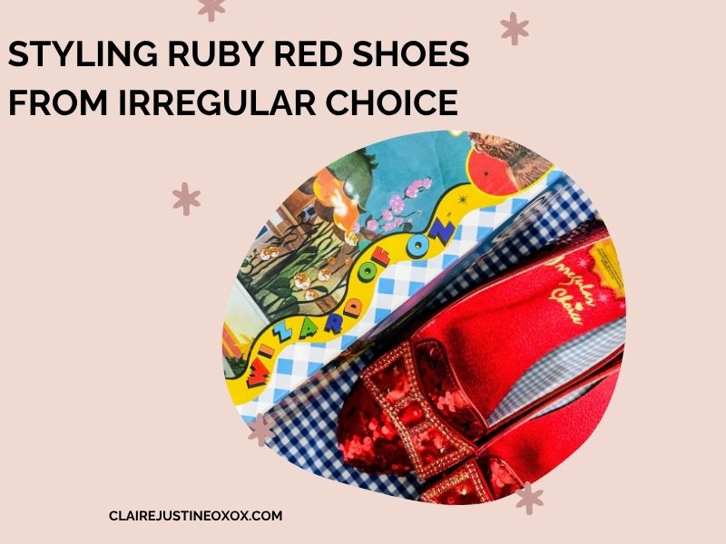Light Blue Gingham Dress And Red Shoes: A Fresh Over-50