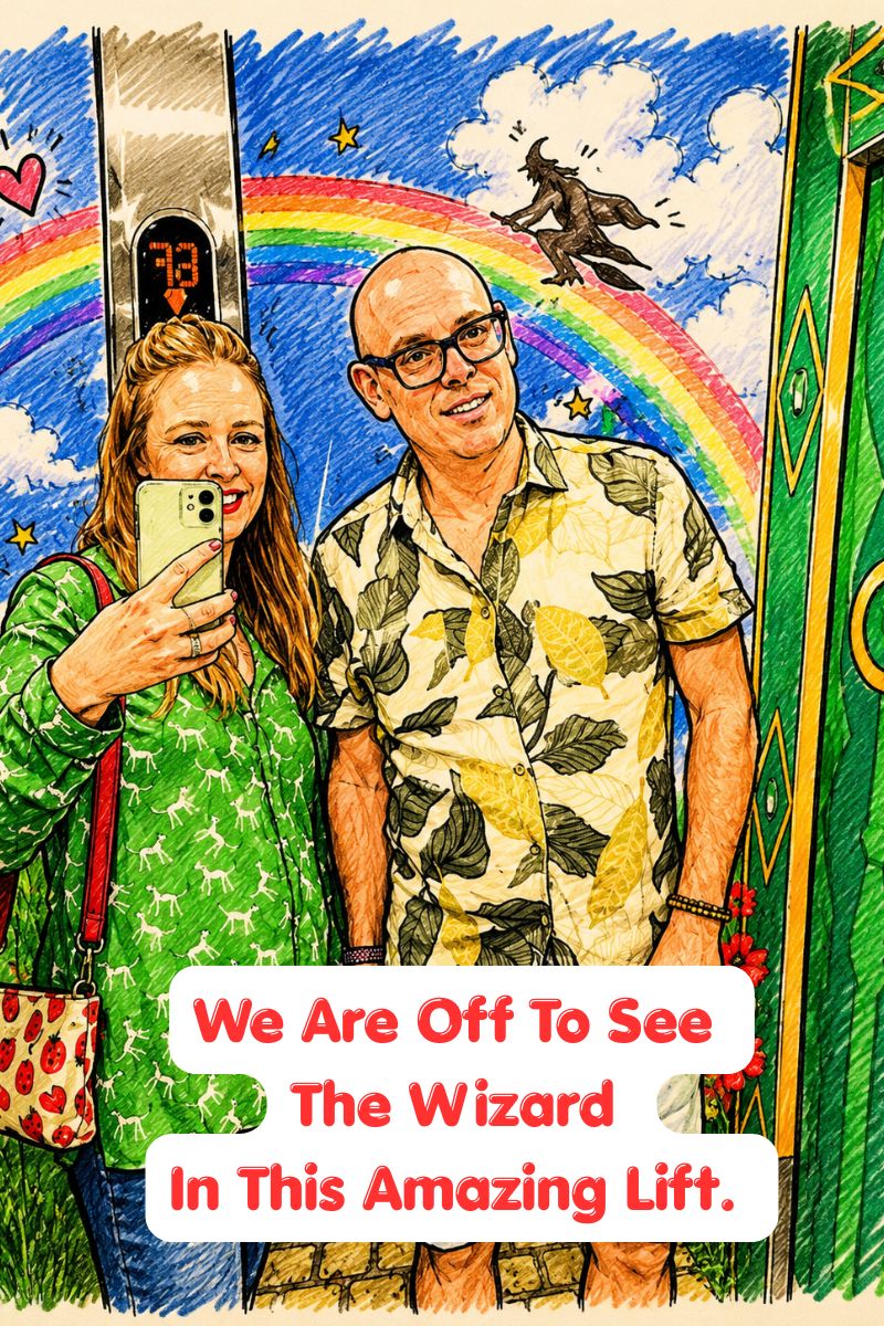 We Are Off To See The Wizard In This Amazing Lift.
