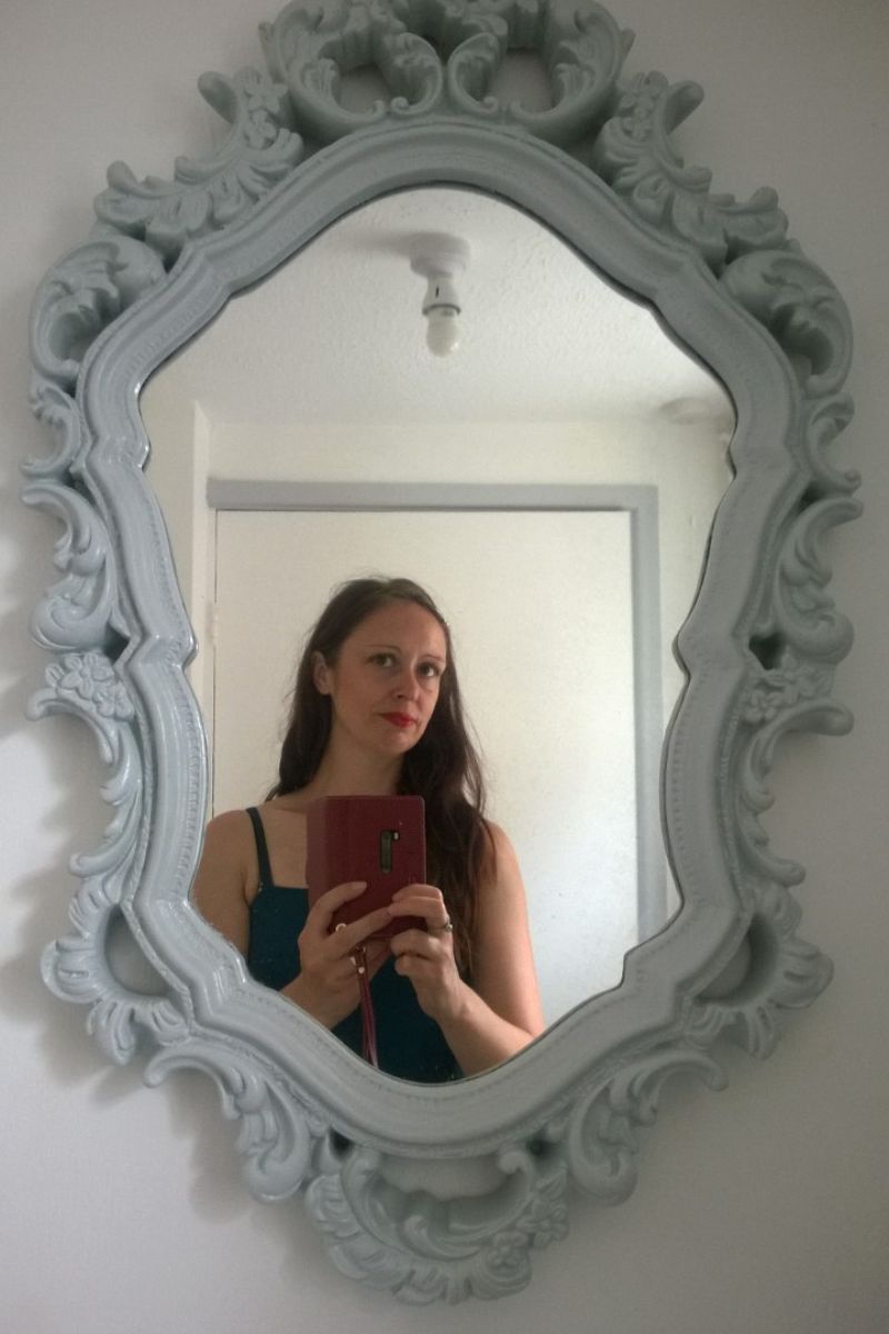A Mirror Selfie, Long Brown Hair And Red Lipstick A Mirror Selfie, Long Brown Hair And Red Lipstick