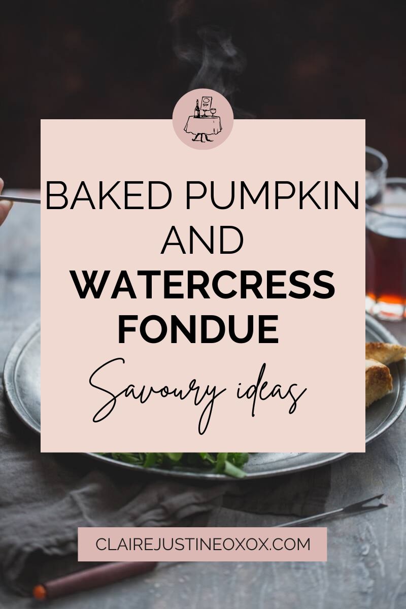 Baked Pumpkin And Watercress Fondue Autumn
