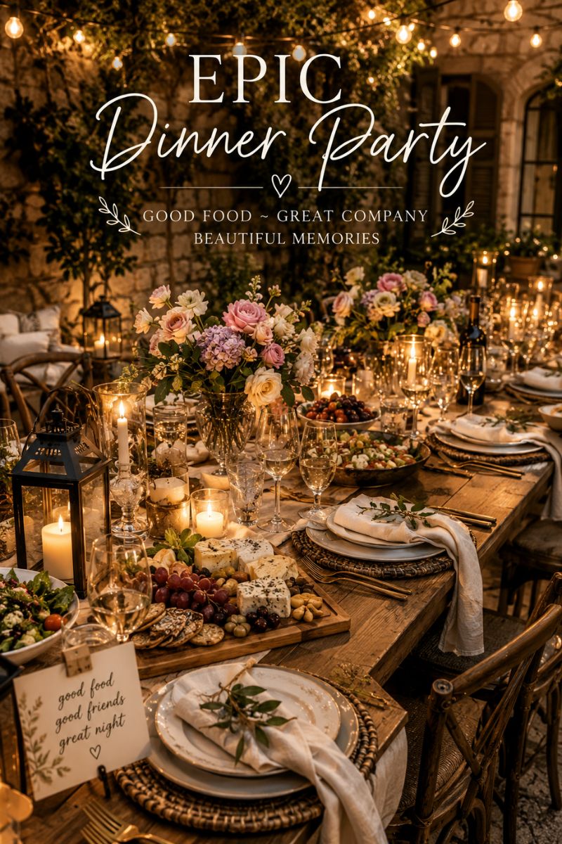 Five Simple Steps To An Epic Dinner Party