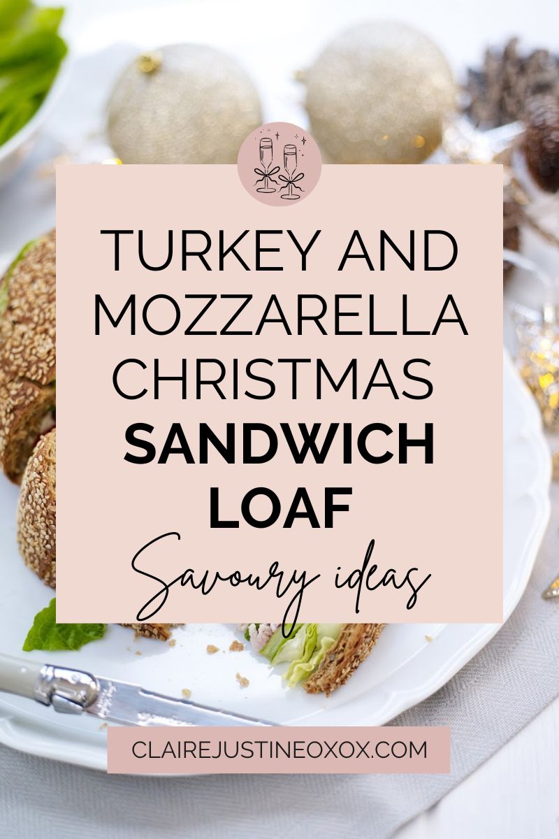 Turkey and Mozzarella Christmas Sandwich Loaf